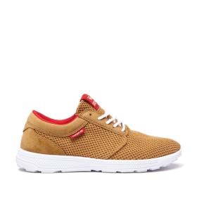 Supra HAMMER RUN Lave Sneakers Dame Rød/Hvite | NO-48395